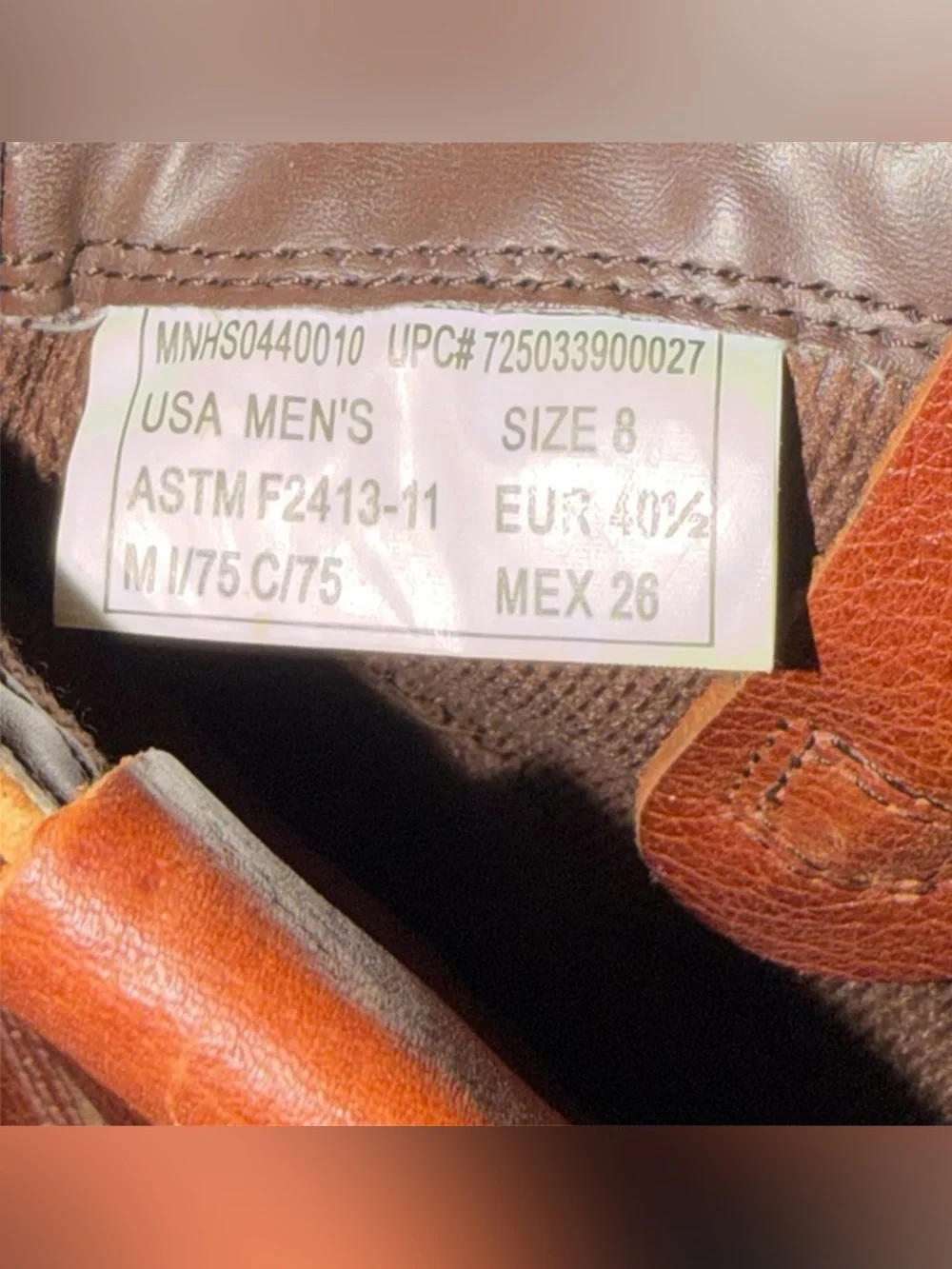 Men's Brown Leather Pull-On Work Boots
